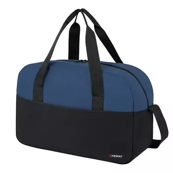 HEIKKI Сумка спортивная BASE, карман на молнии, черная/темно-синяя