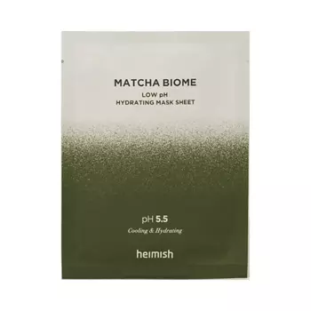 HEIMISH Увлажняющая маска с матчей и пробиотиками Heimish Matcha Biome low pH Hydrating Mask Sheet 30.0