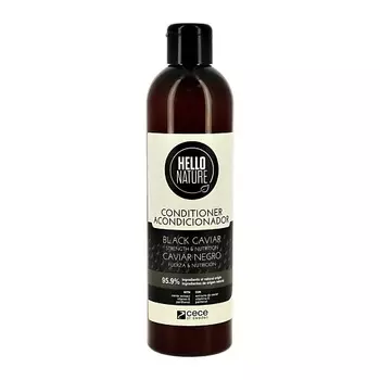 HELLO NATURE Кондиционер для волос BLACK CAVIAR с экстрактом черной икры (укрепление и питание) 300.0