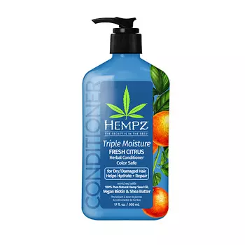HEMPZ Кондиционер Тройное увлажнение / Triple Moisture Fresh Citrus Herbal Conditioner 500.0