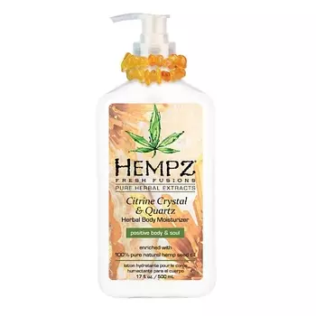 HEMPZ Молочко для тела с мерцающим эффектом Желтый Кварц /Citrine Crystal & Quartz Body Moisturizer 500.0