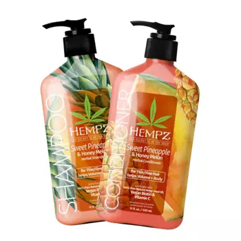 HEMPZ Набор уход для волос "Кондиционер и Шампунь Ананас и Медовая Дыня"