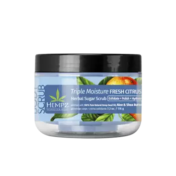 HEMPZ Скраб сахарный для тела Тройное Увлажнение /Triple Moisture Fresh Citrus Herbal Sugar Scrub 176.0