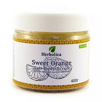 HERBOLICA Соляной скраб для тела "Апельсин"