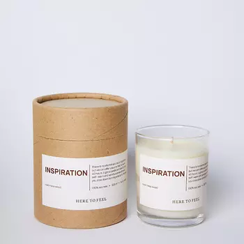 HERE TO FEEL Аромасвеча "Inspiration" 200.0