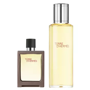 HERMÈS Terre d'Hermès Eau de Toilette Travel Spray 30 ml and Refill 125 ml