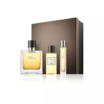 HERMS HERMES Набор Terre d'Hermes Parfum: Парфюмерная вода + Миниатюра + Шампунь-гель для душа
