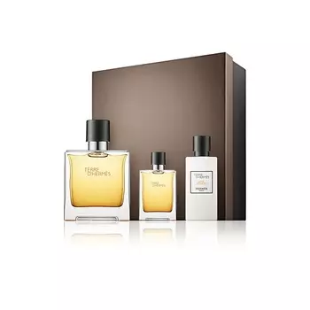 HERMS HERMES Набор Terre d'Hermes Parfum: Парфюмерная вода + Миниатюра + Лосьон после бритья