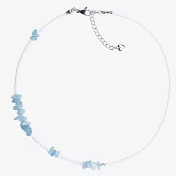 HIGHER-AURA Чокер из бисера с розовым кварцем