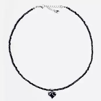 HIGHER-AURA Чокер из шпинели с сердцем