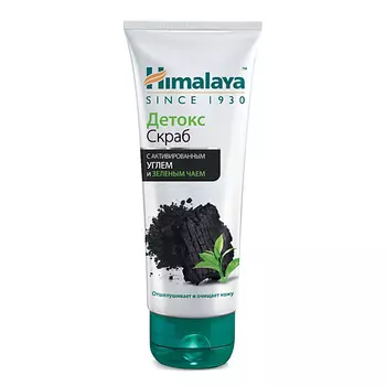 HIMALAYA SINCE 1930 Скраб для лица Детокс с активированным углем и зеленым чаем