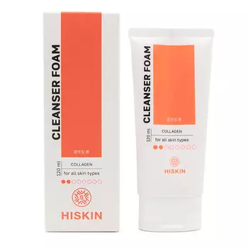 HISKIN Пенка для умывания с коллагеном 120.0