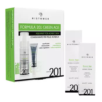 HISTOMER Формула 201 Комплексный уход Грин Эйдж (очищающий мусс, крем)