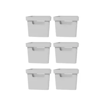 HOLAF Контейнер для хранения пластиковые, линейка "Романо", 6 шт.