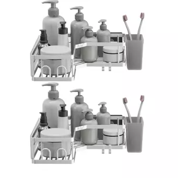 HOLAF Полки для ванной без сверления, 2 шт.