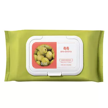 HOLIKA HOLIKA Салфетки для снятия макияжа Daily Fresh Olive Cleansing Tissue
