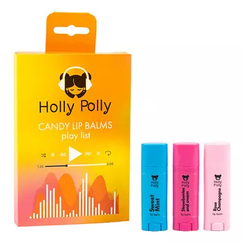 HOLLY POLLY Набор бальзамов для губ CANDY LIP BALMS