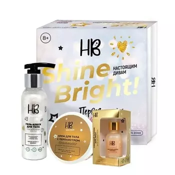 HOLY BEAUTY Гель Glow up Challenge+крем для тела Glow everyday+флюид для лица Shine up, baby! Nude