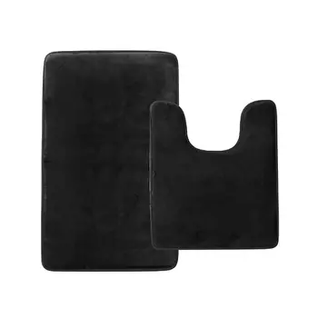 HOME ONE Набор ковриков для ванной и туалета с эффектом памяти