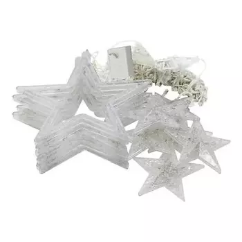 HOMIUM Гирлянда Glow светодиодная "Звезды" 12LED занавес