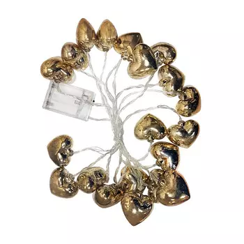 HOMIUM Гирлянда светодиодная ZDK "Сердца" 20 LED 5м на батарейках