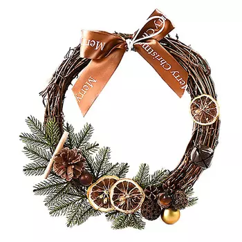 HOMIUM Венок Новогодний на дверь Happy New Year