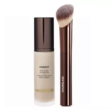 HOURGLASS Набор для лица Тональная основа Soft Glow + Кисть