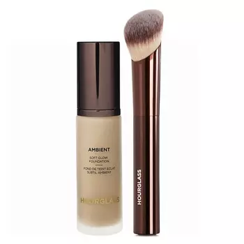 HOURGLASS Набор для лица Тональная основа Soft Glow + Кисть