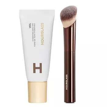 HOURGLASS Набор средств для лица Hydrating Skin Tint +Кисть