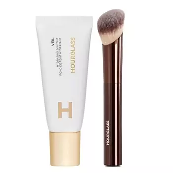 HOURGLASS Набор средств для лица Hydrating Skin Tint +Кисть