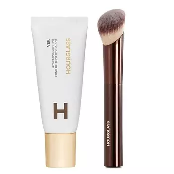 HOURGLASS Набор средств для лица Hydrating Skin Tint +Кисть