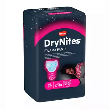 HUGGIES Подгузники трусики Drynites 4-7 лет 10.0