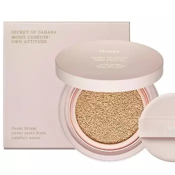 HUXLEY Тональный крем для лица Secret of Sahara Essence Cover Cushion: Unseen Layer