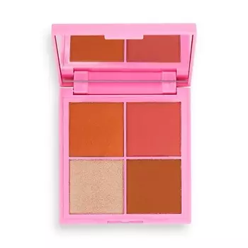 I HEART REVOLUTION Палетка для макияжа лица: Румяна, бронзер, хайлайтер TASTY CUPCAKE