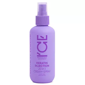 ICE BY NATURA SIBERICA Кератиновый крем - спрей для повреждённых волос Keratin Injection 20 in 1 Cream - Spray