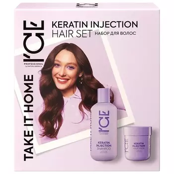 ICE BY NATURA SIBERICA Набор для волос Keratin Injection