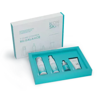 ICON SKIN Набор для ухода за кожей лица Re:Balance, travel size, 4 средства