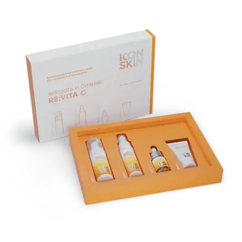 ICON SKIN Набор для ухода за кожей лица Re:Vita C, travel size, 4 средства