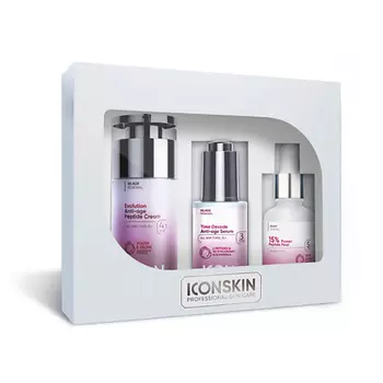 ICON SKIN Набор средств для антиэйдж ухода за всеми типами кожи Re:Age Renewal № 3, 3 средства.