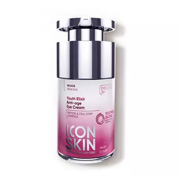 ICON SKIN Омолаживающий крем для глаз с пептидами и стволовыми клетками YOUTH ELIXIR 15.0