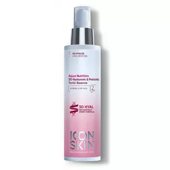 ICON SKIN Увлажняющий тоник-эссенция с 3D гиалуроновой кислотой и растительным пребиотиком Aqua Nutrition
