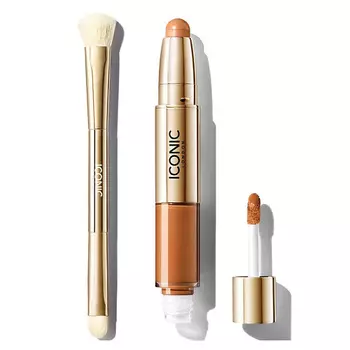 ICONIC LONDON Набор: Консилер Radiant + Кисть для консилера Concealer Duo Brush