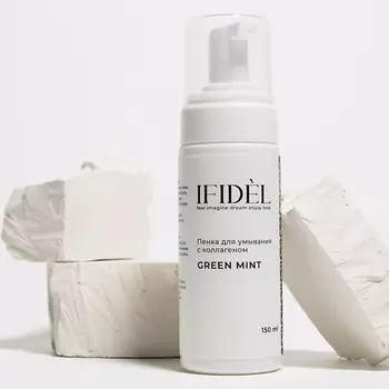 IFIDEL Пенка для умывания с коллагеном зеленая мята