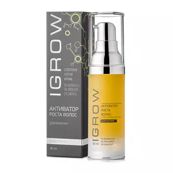IGROW Мужская сыворотка для роста и против выпадения волос, для бороды 30.0