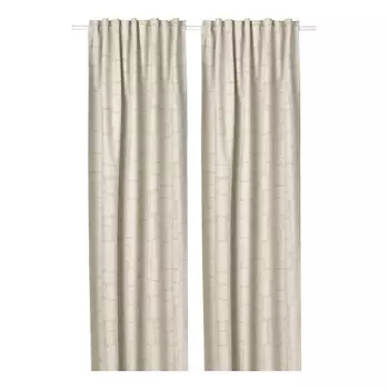IKEA Комплект из 2 штор плотных LNNSTVMAL 145x300 см