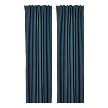 IKEA Комплект из 2 штор затемняющих с креплением ROSENMANDEL 135x300 см