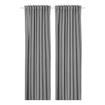 IKEA Комплект из 2 штор затемняющих с креплением ROSENMANDEL 135x300 см