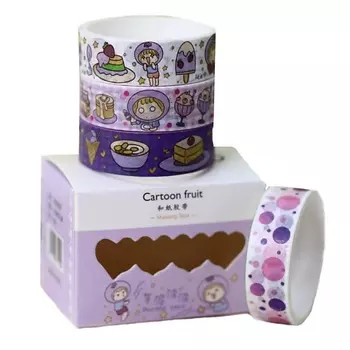 ILIKEGIFT Набор декоративного скотча "Fruit cartoon"