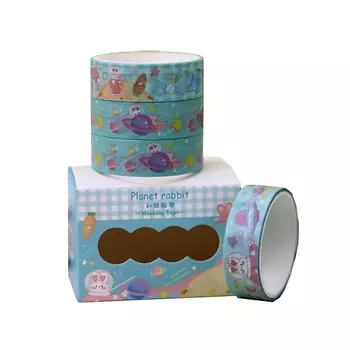 ILIKEGIFT Набор декоративного скотча "Planet rabbit"