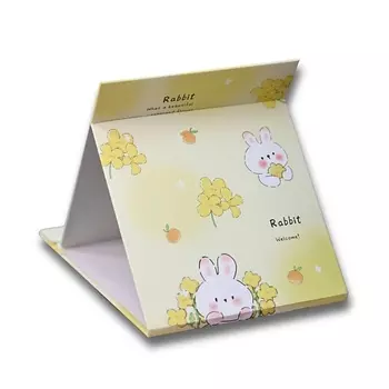 ILIKEGIFT Зеркало настольное "Lovely rabbit" yellow